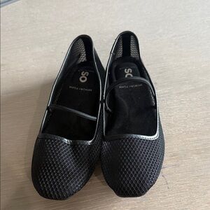 SO Black Mesh Women's Flats
